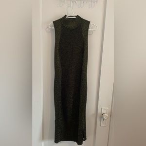 Rachel Roy black and gold sweater dress size XL